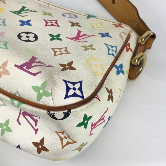 LOUIS VUITTON White Monogram Shoulder Bag - Picture 9 of 16